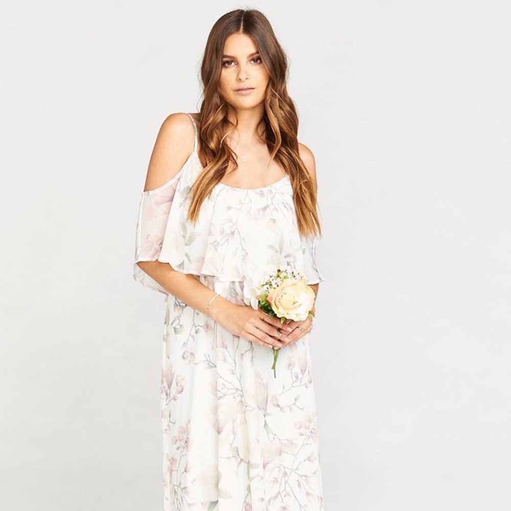 Caitlin Ruffle Maxi Dress, Forever Vine